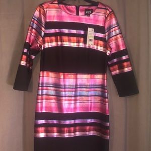 ECI NEW YORK STRETCH FITTING DRESS